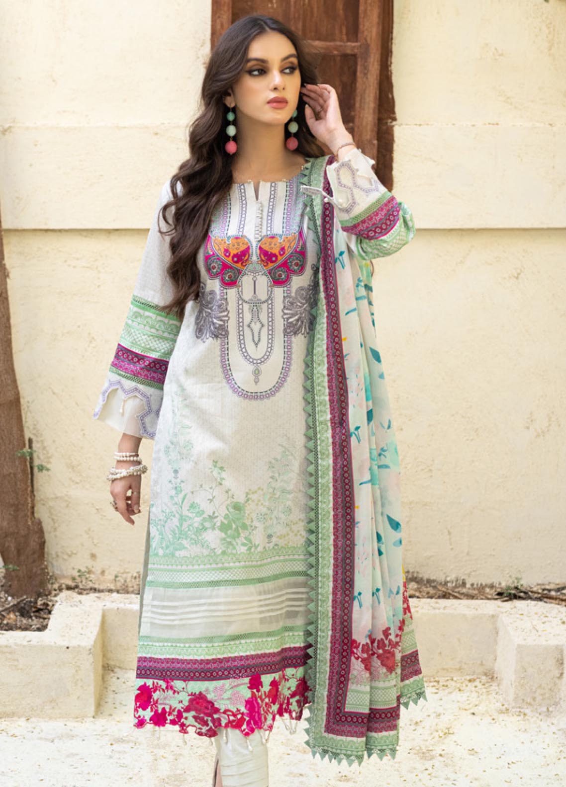 D#09 Alzohaib Sunshine Bloom Cotton Satin Printed Collection 1022