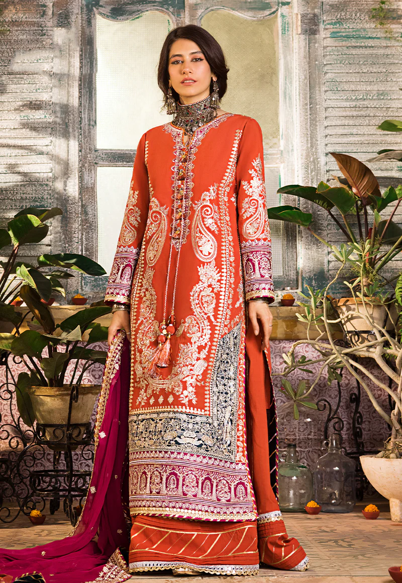 D#22 Asim Jofa Rut Rung Raqs Luxury Emb Lawn Collection 323