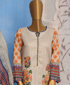 HZ Oriental Orchid Embroidered Lawn D#1166