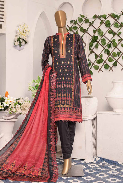 HZ Unstitched 3 Piece D#152