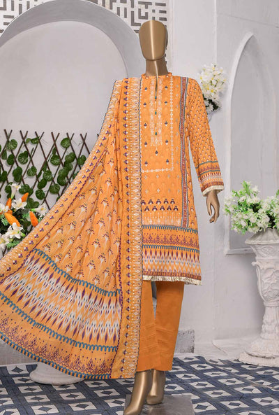 HZ Unstitched 3 Piece D#157