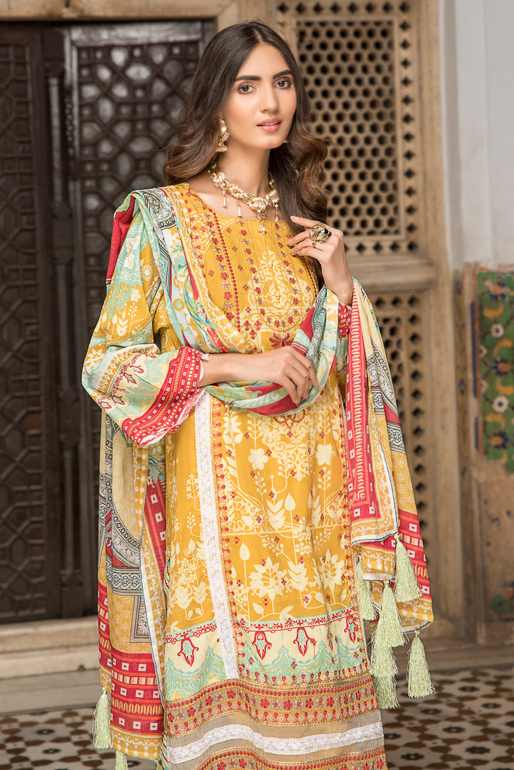 Taragini Unstitched 3 Piece Banu
