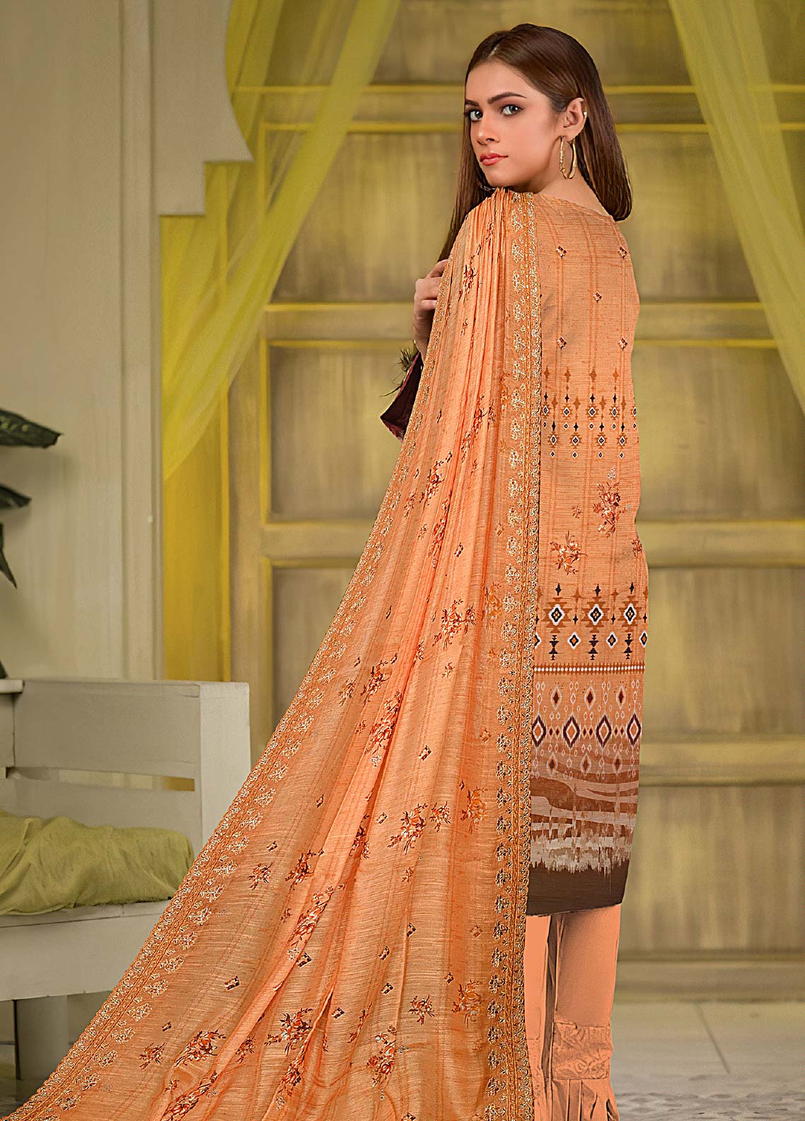 D#01 Muntahas Riwaj Digital Emb Lawn Collection 223