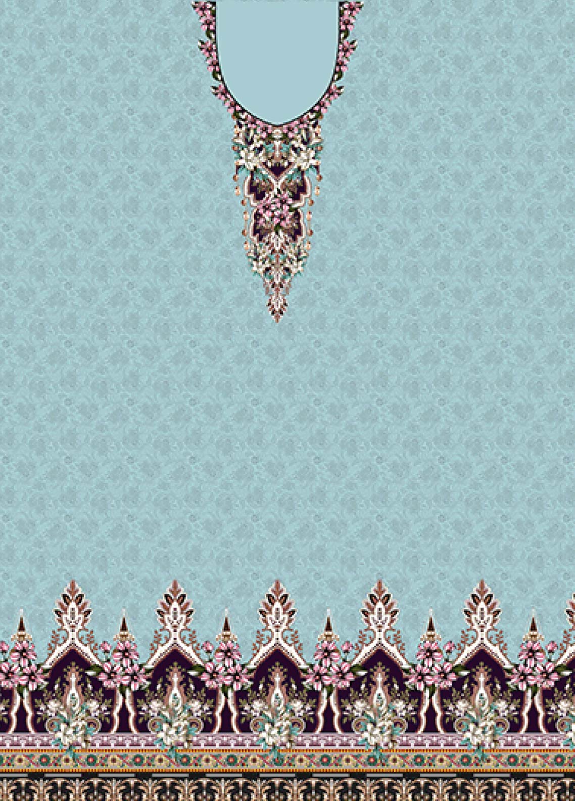 D#9655 Habib Digital Printed Swiss Lawn 3Pc 123