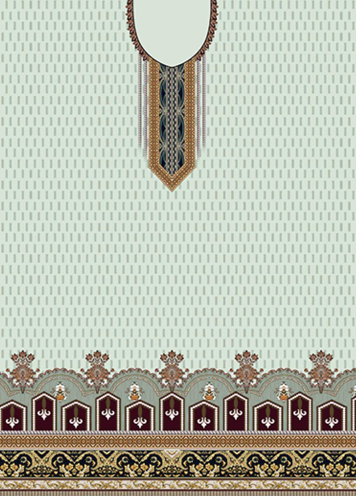 D#9656 Habib Digital Printed Swiss Lawn 3Pc 123