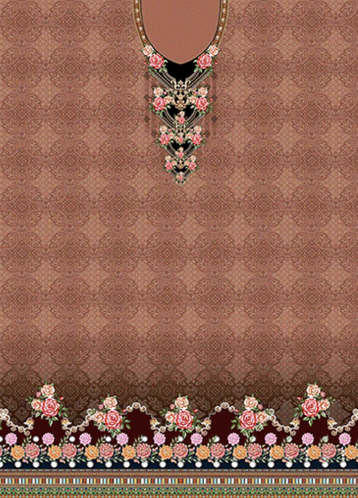 D#9658 Habib Digital Printed Swiss Lawn 3Pc 123