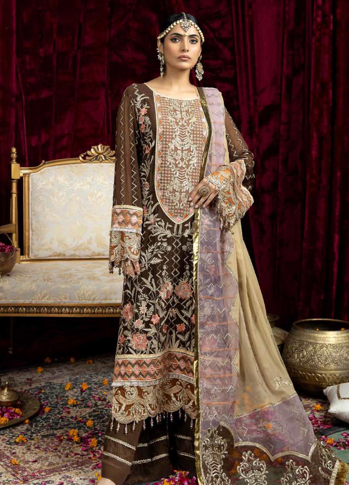 D#09 Raisham Dhaga Emb Wedding Festive Collection 223