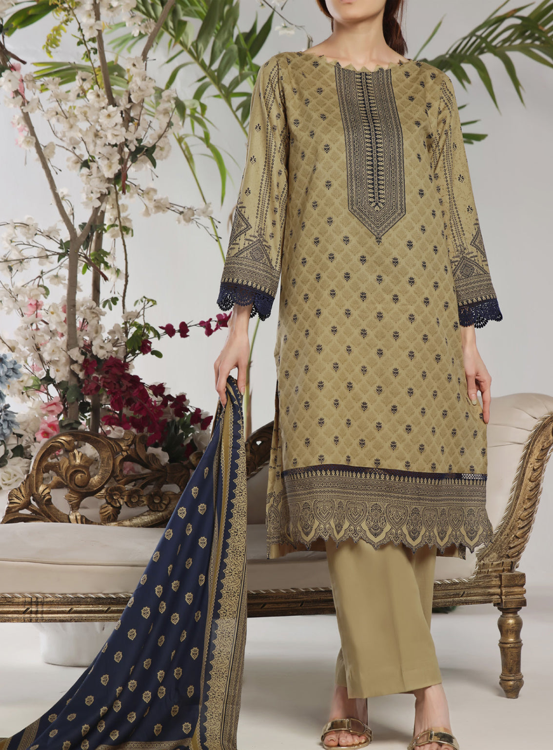 Daman By VS Textile Printed Lawn Unstitched 3 Piece Suit - VS24DPL 2905B