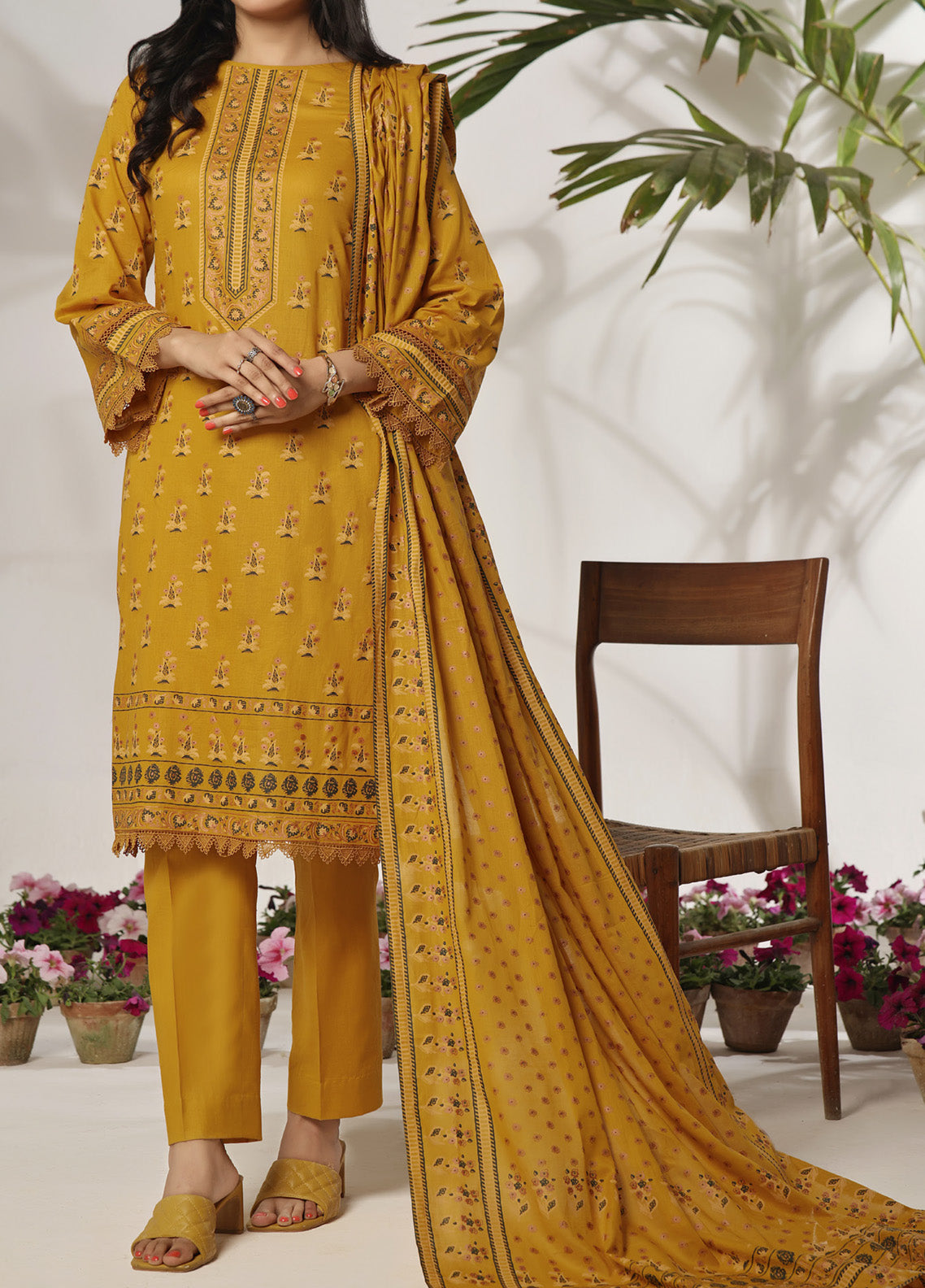 Daman by VS Textile Printed Lawn 3 Piece Unstitched Suit VT24PL-2913A
