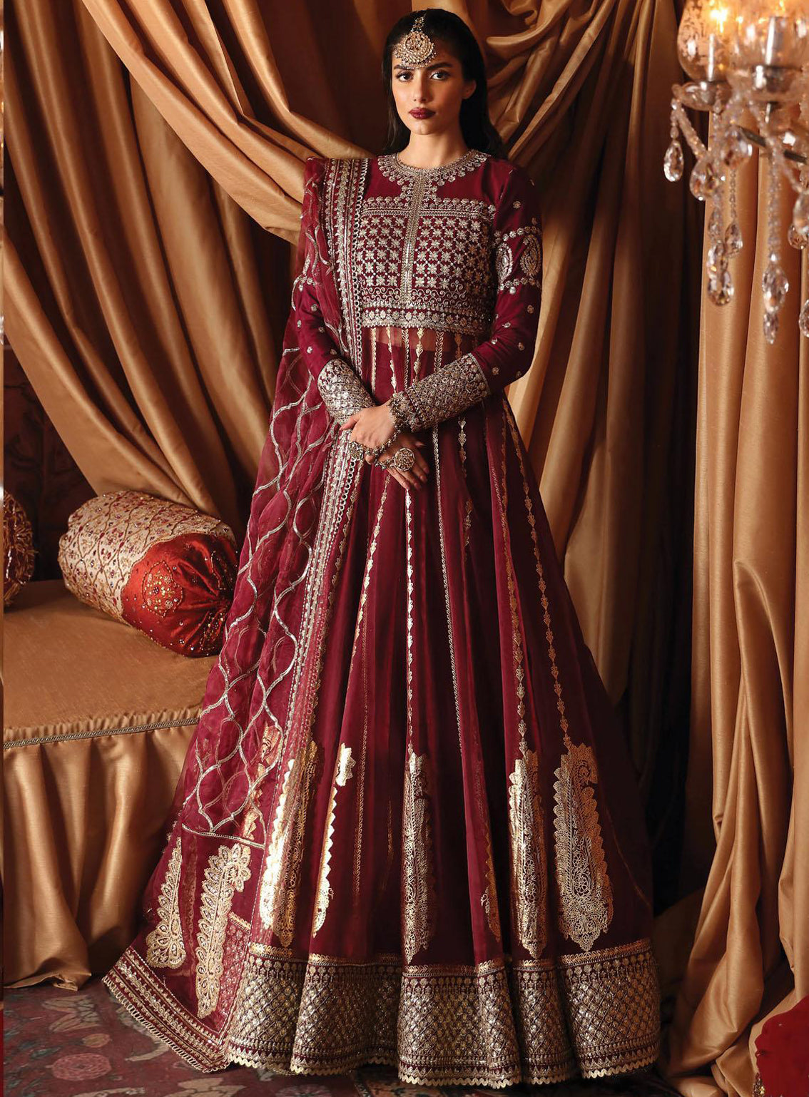 Divani By Afrozeh Embroidered Raw Silk Unstitched 3 Piece Suit - AFR23DSE AS-V2-10 MUSKAN