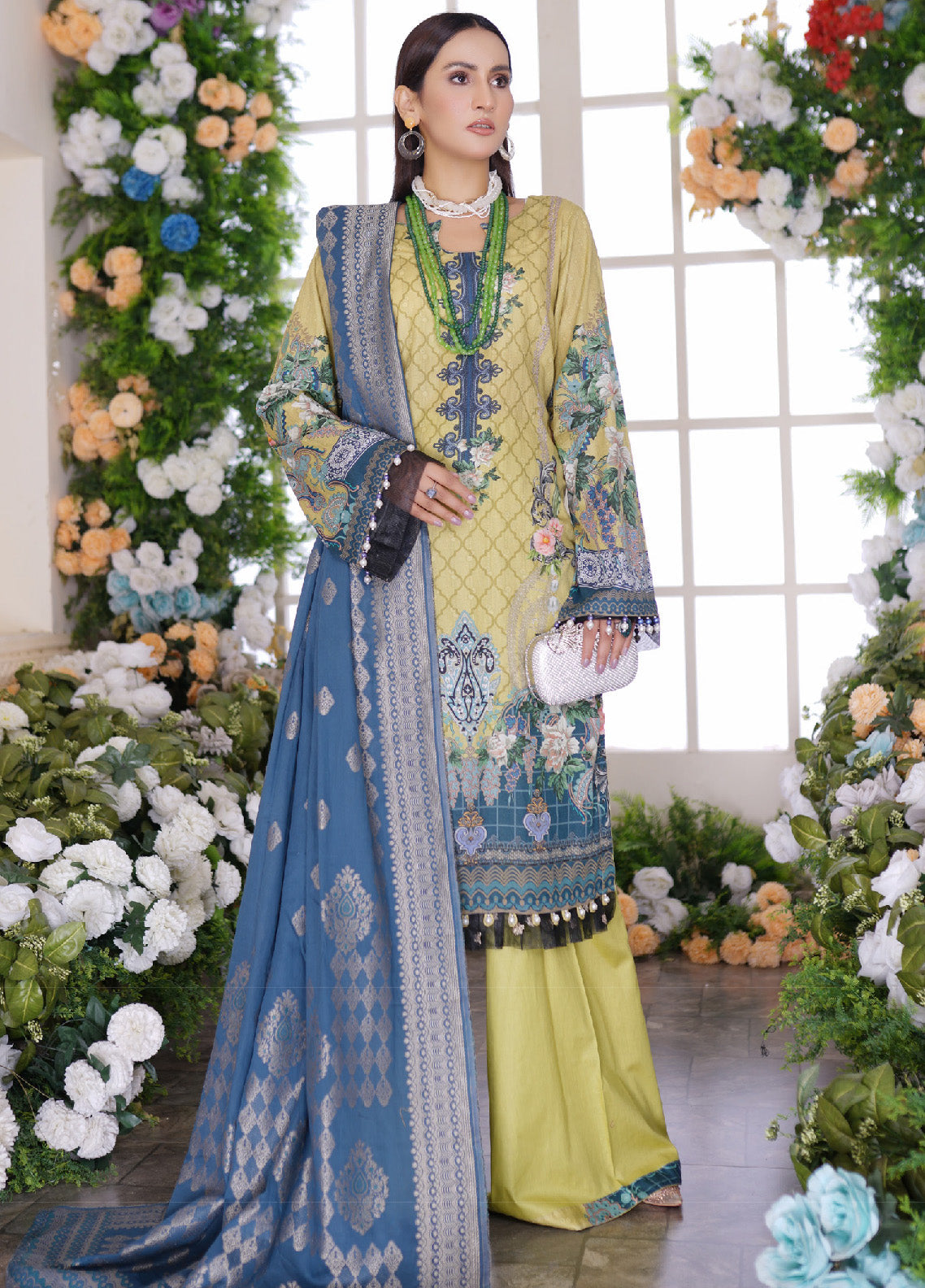 Firdous Fashion Printed Lawn Unstitched 3 Piece Suit - FF24PL F-06 AMBER DIJON