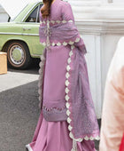 D#34 Salitex Retro Luxury Emb Chiffon Collection 1022 Light Purple