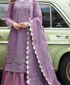 D#34 Salitex Retro Luxury Emb Chiffon Collection 1022 Light Purple