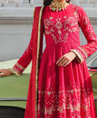 D#40 Salitex Retro Luxury Emb Chiffon Collection 1022 Strawberry