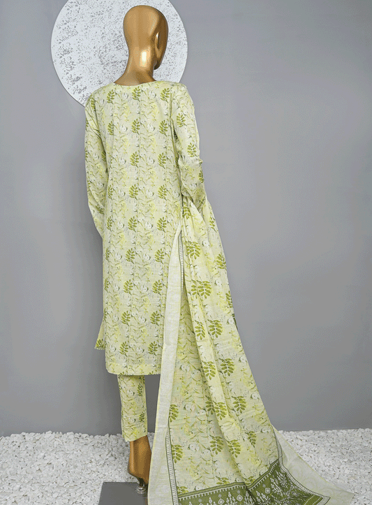 HZ Textile Embroidered Khaddar Unstitched 3 Piece Suit - HZ23PRK 20972