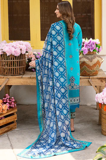 D#03 Afrozeh Rangreza Emb Lawn Collection 323