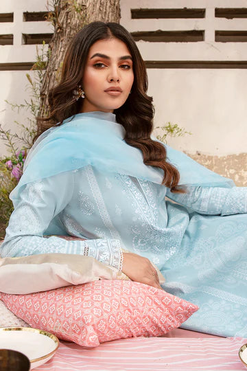 D#02 Afrozeh Rangreza Emb Lawn Collection 323