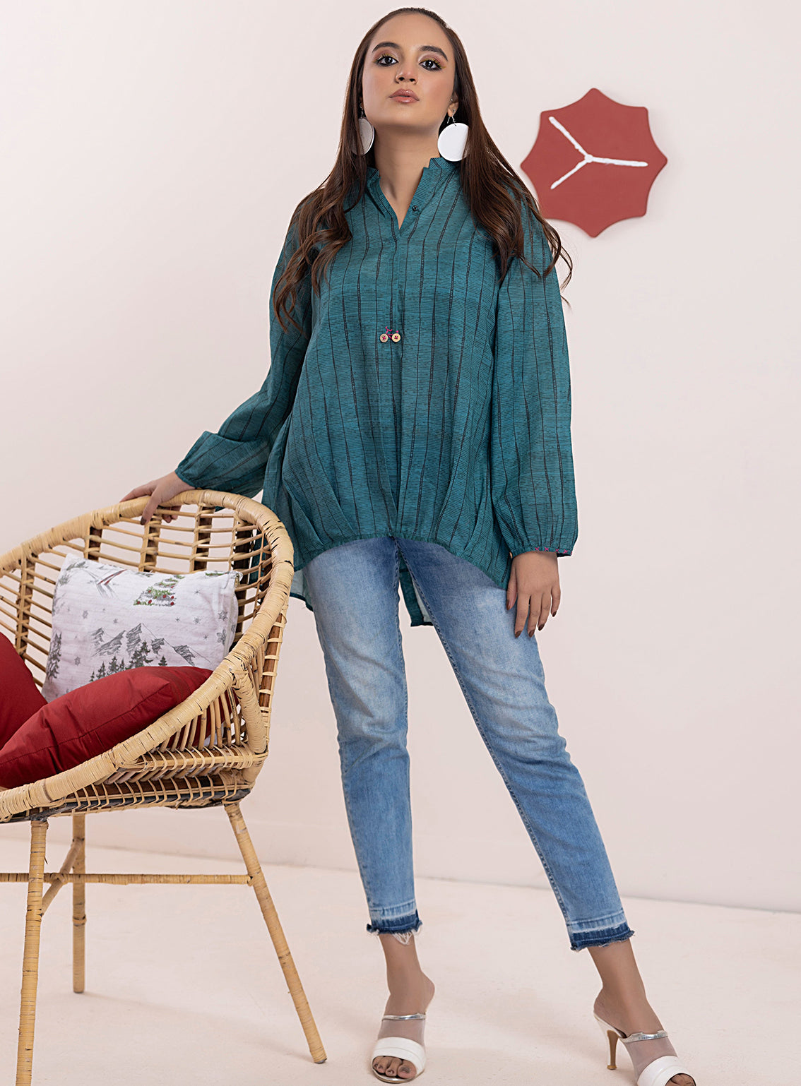 Lakhany By LSM Embroidered Cambric Kurti - LG-ZH-0017