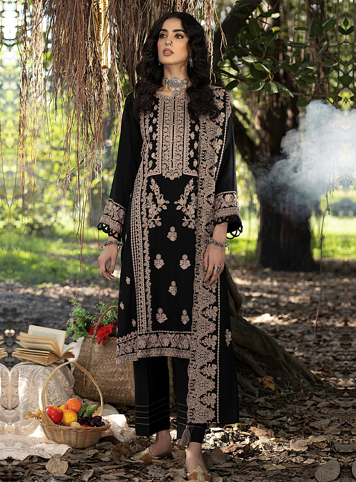 Lakhany By LSM Embroidered Cashmi Wool Unstitched 3 Piece Suit - 0037