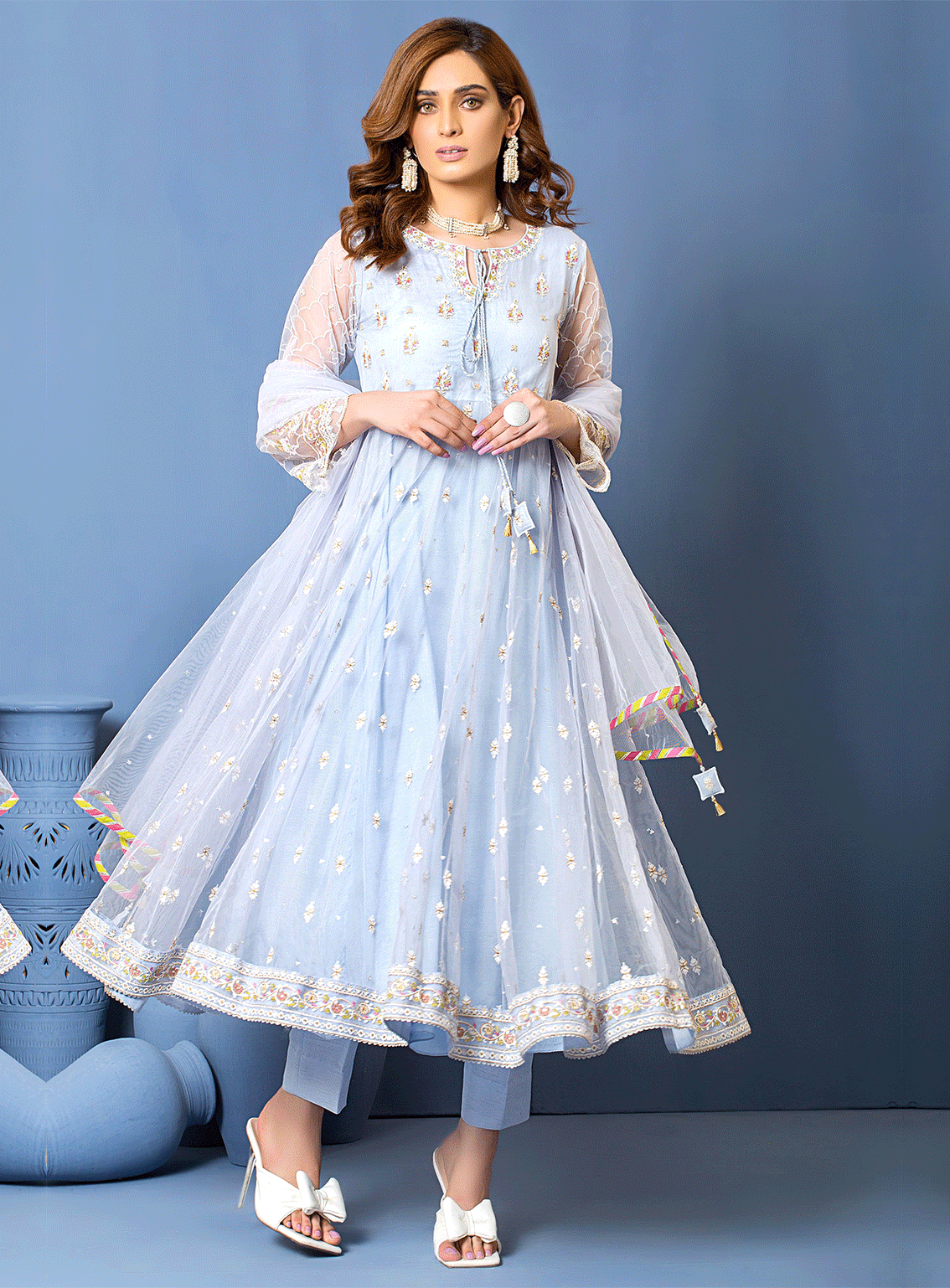 Lakhany By LSM Embroidered Khaadi Messori Stitched 3 Piece Suit - LSM-2866