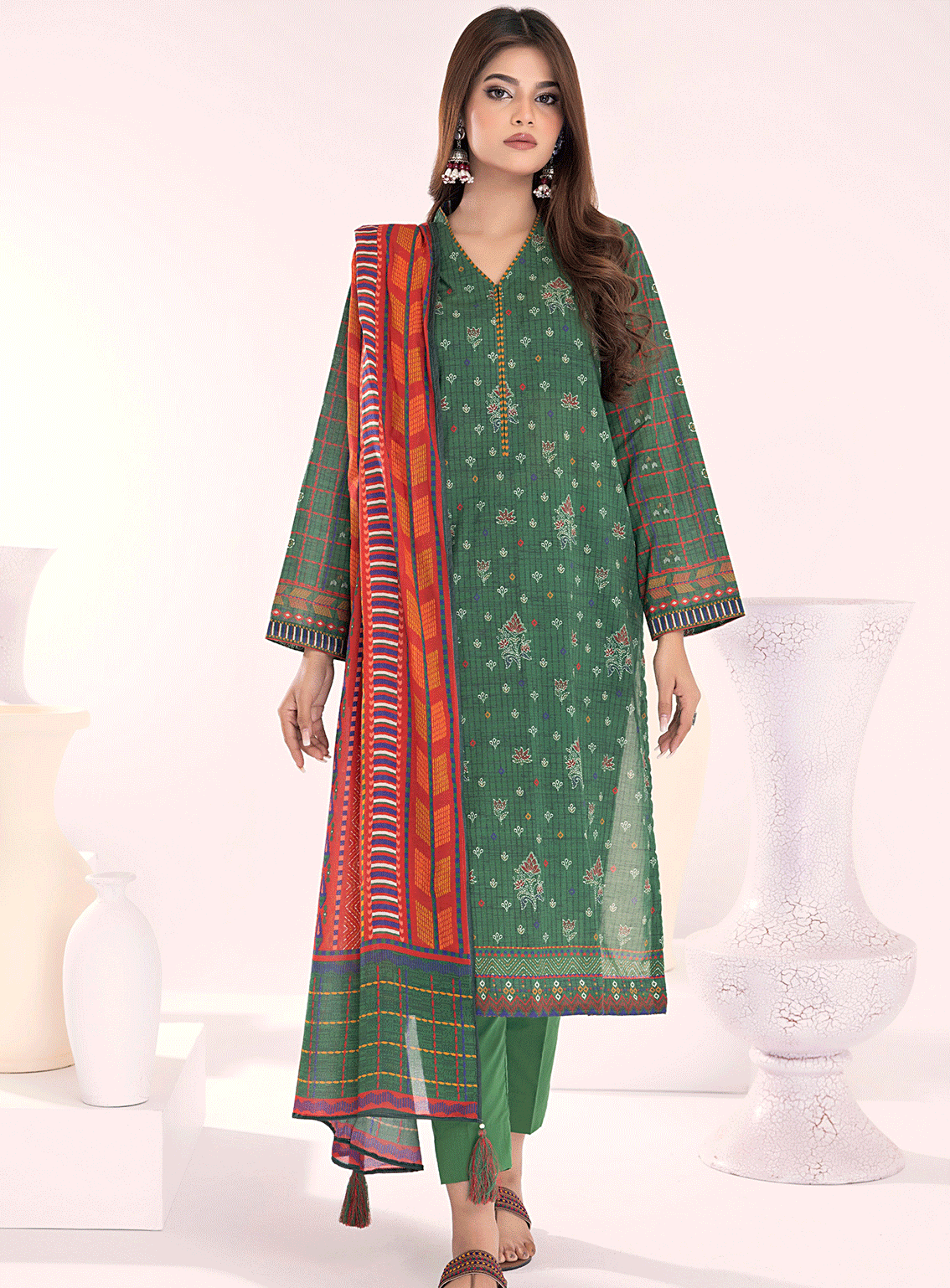 Lakhany By LSM Printed Lawn Stitched 3 Piece Suit - LG-ZH-0059