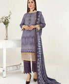 D#10 Alif Ruby Digital Emb Lawn Collection 223