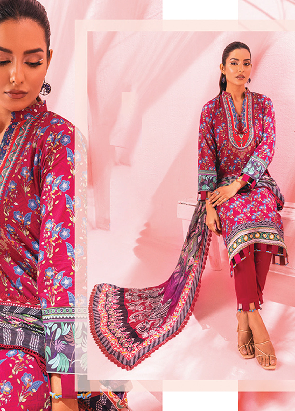 D#06 AlZohaib Colors Digital Printed Lawn Collection 323