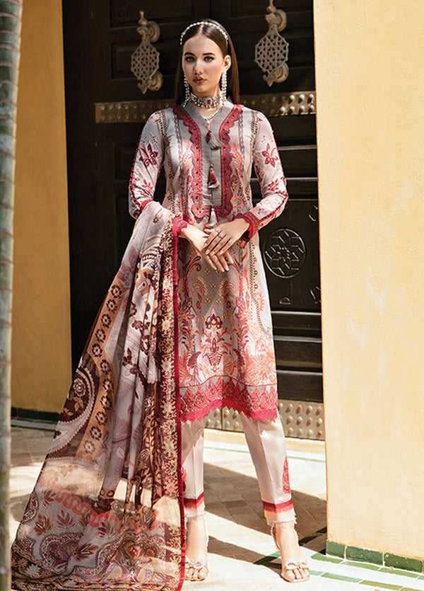 D#10 Gulaal Luxury Emb Lawn Collection 223 V-1
