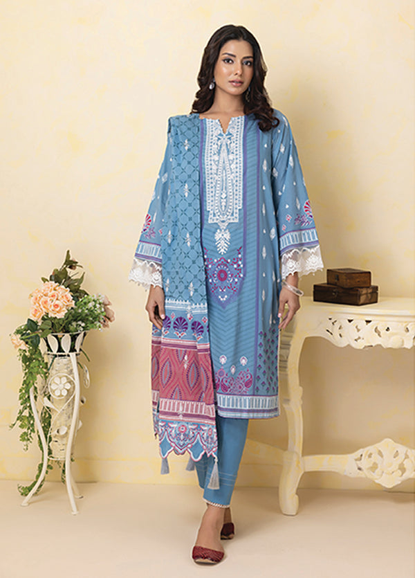 D#011 LSM Lakhany Summer Gold Emb Collection 223