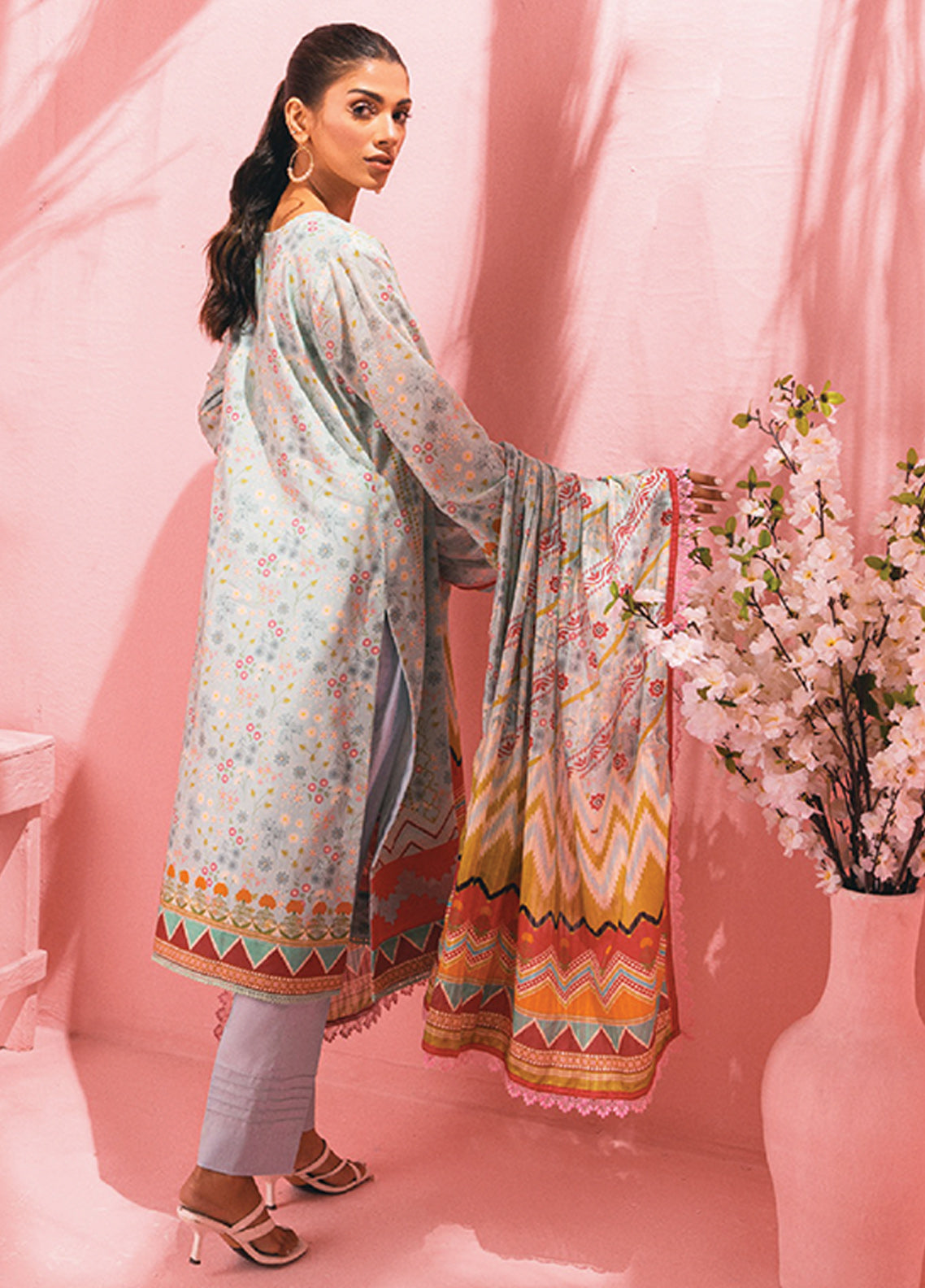 D#10 AlZohaib Colors Digital Printed Lawn Collection 323