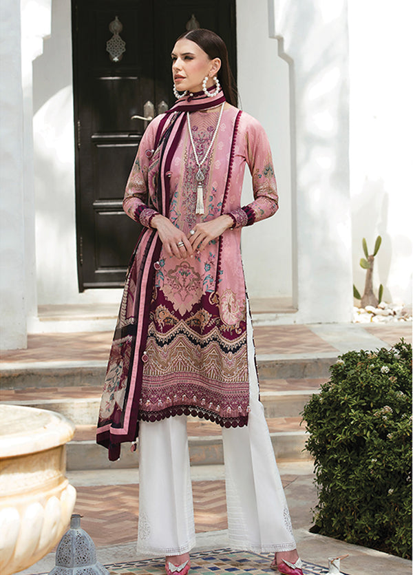D#02 Gulaal Luxury Emb Lawn Collection 223 V-1