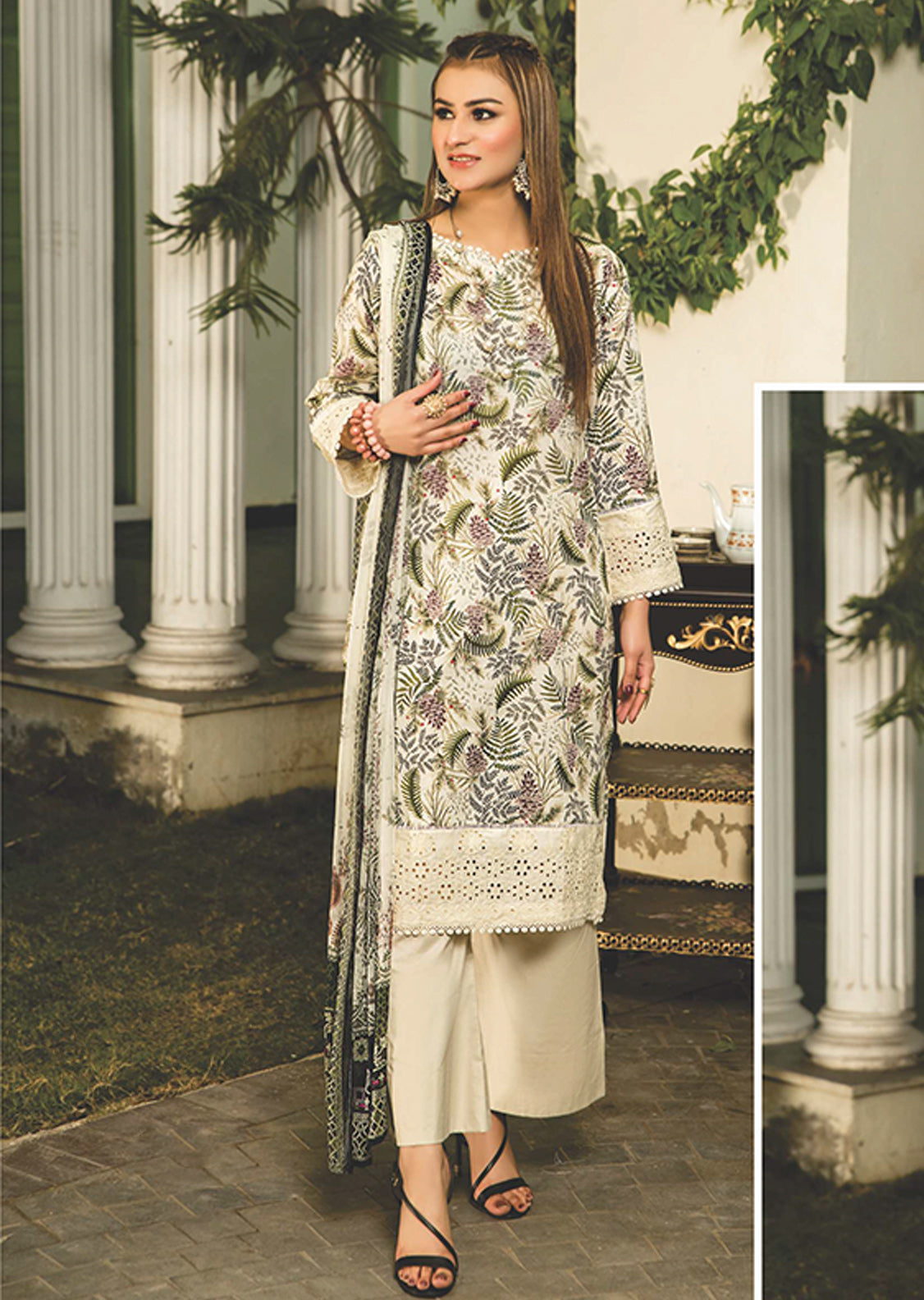 D#7515 Rashid Asmara Digital Emb Lawn Collection 323