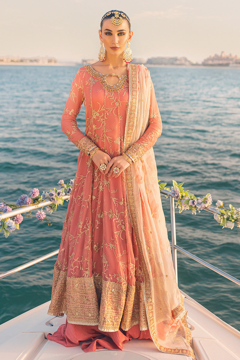 Mushq Unstitched 3 Piece Coral Almond