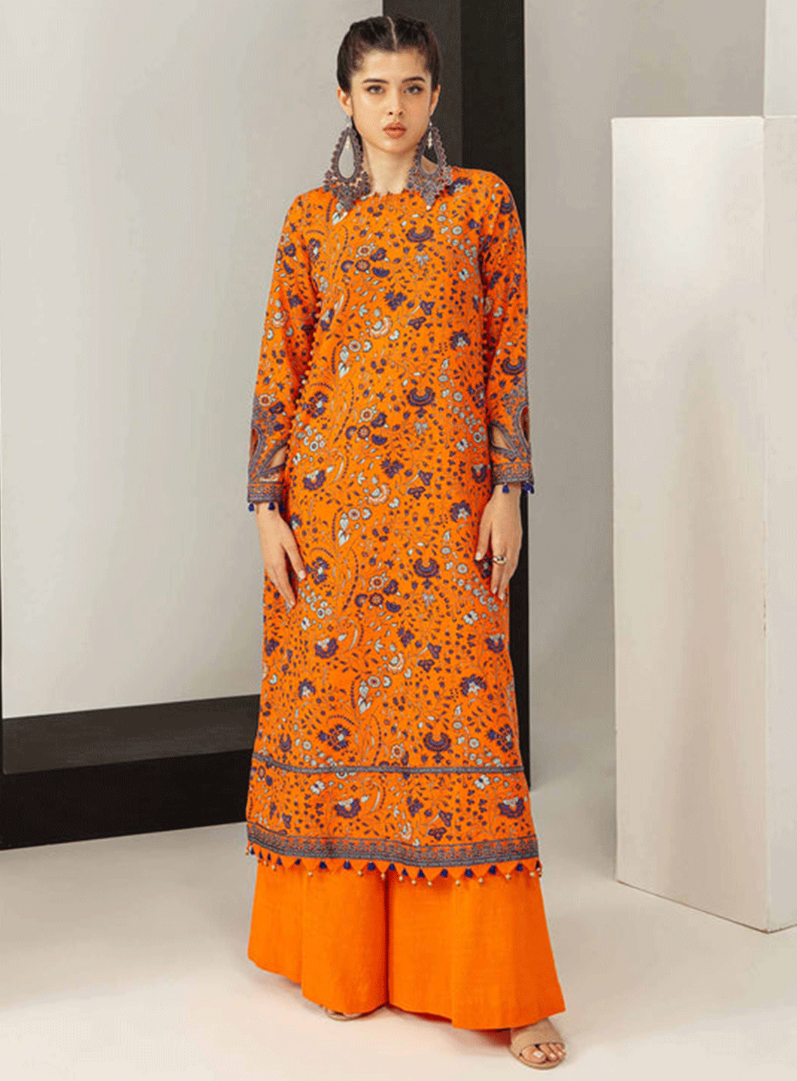 M Basics By Maria B Embroidered Khaddar Unstitched 3 Piece Suit - 9B