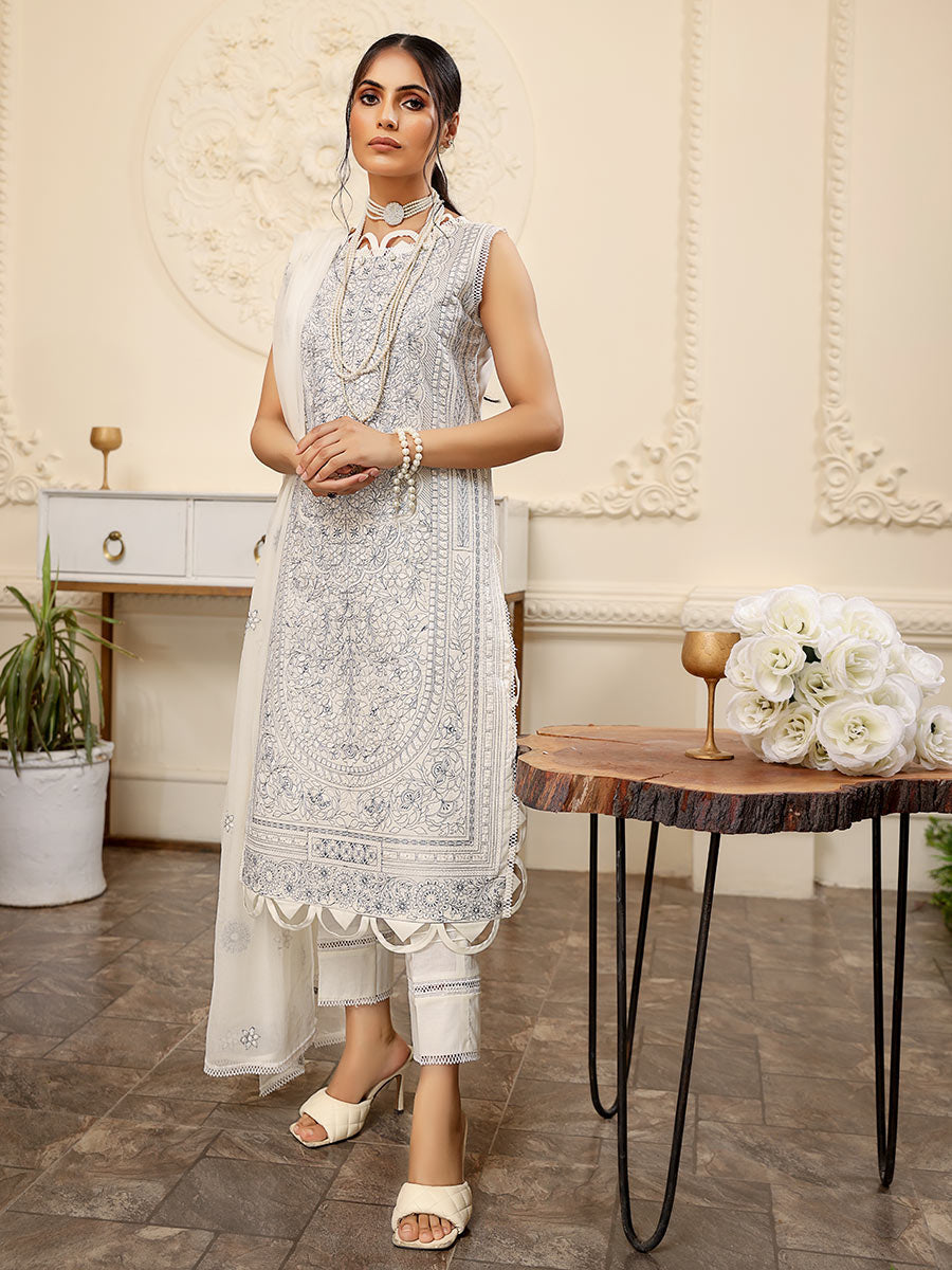 Mahnur Unstitched 3 Piece D#10