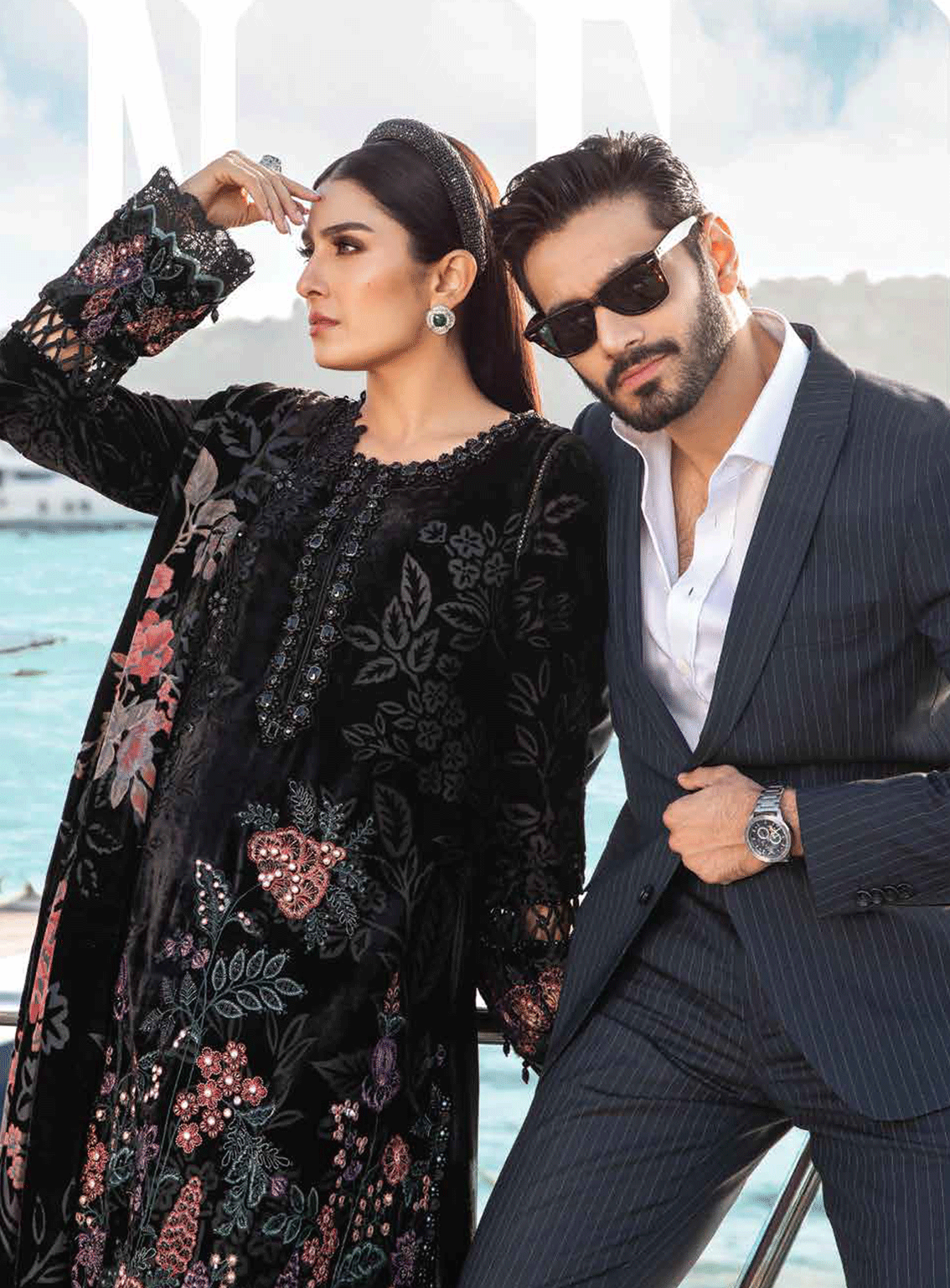 Maria B Embroidered Palachi Unstitched 3 Piece Suit MB23L 1102 Royal Fashion