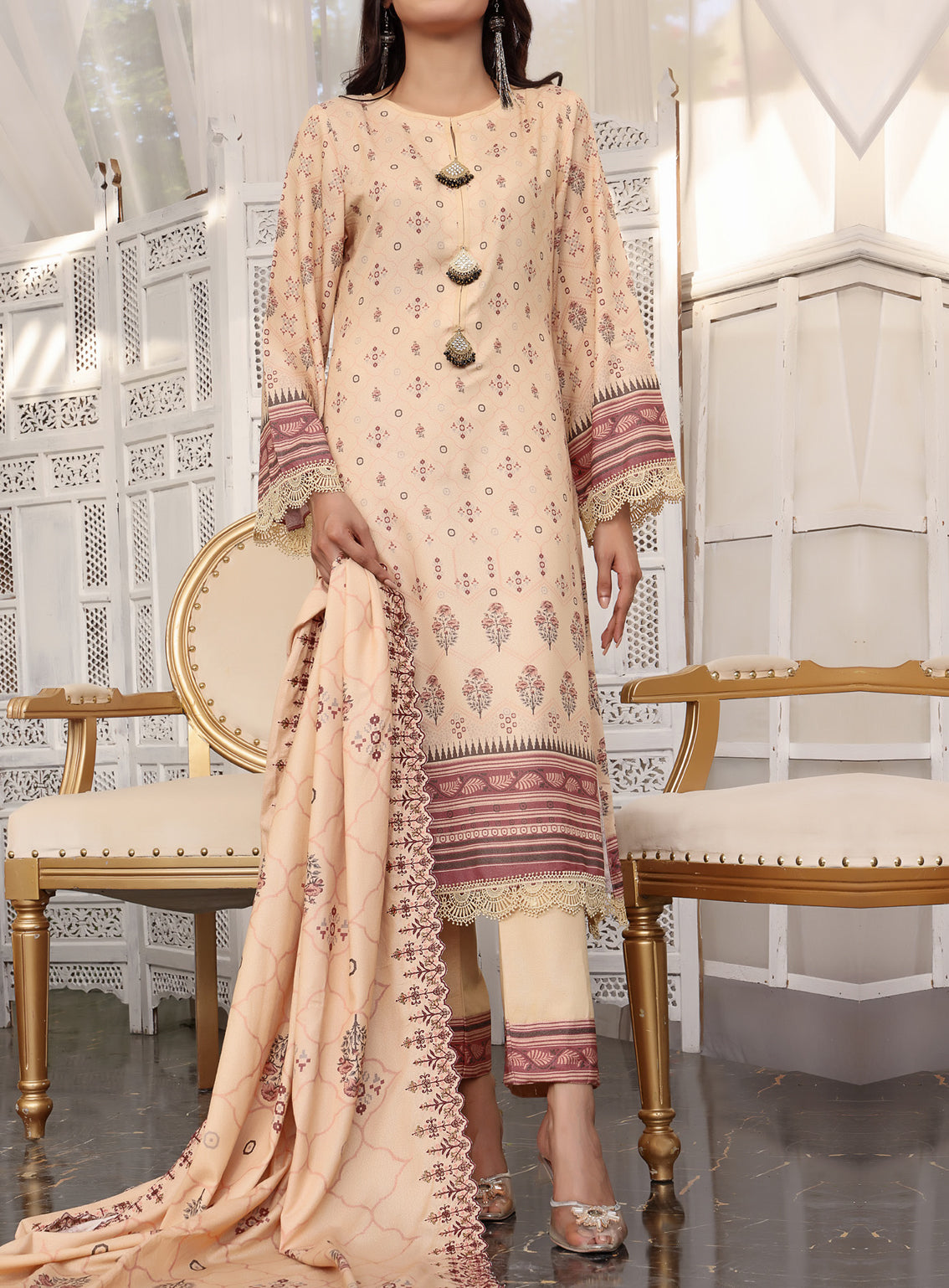 Mariyah by VS Textile Embroidered Karandi Unstitched 3 Piece Suit - 05