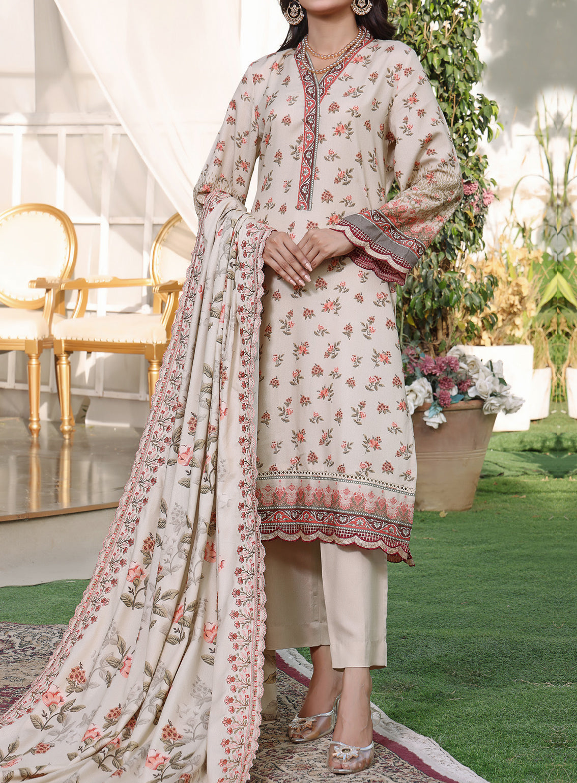 Mariyah by VS Textile Embroidered Karandi Unstitched 3 Piece Suit - 08