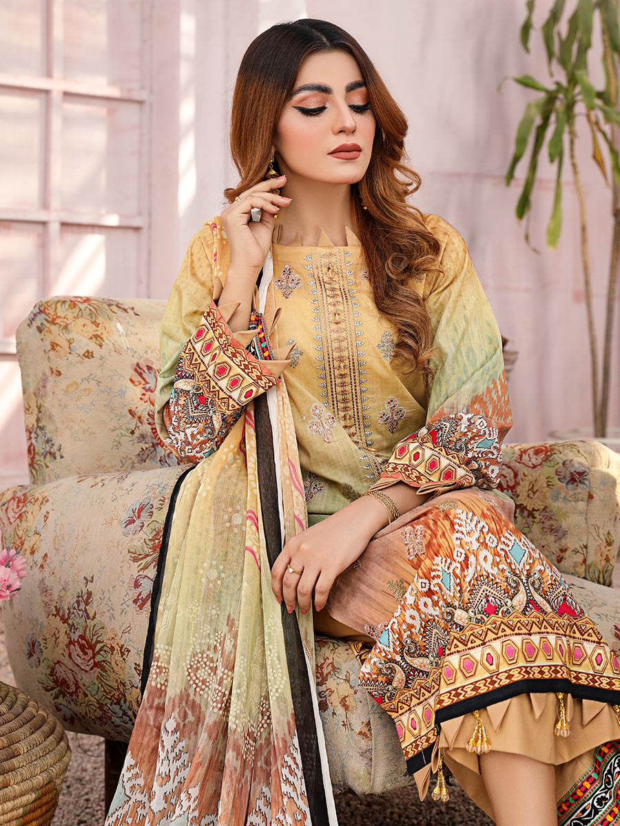 Aalaya Unstitched 3 Piece D#05