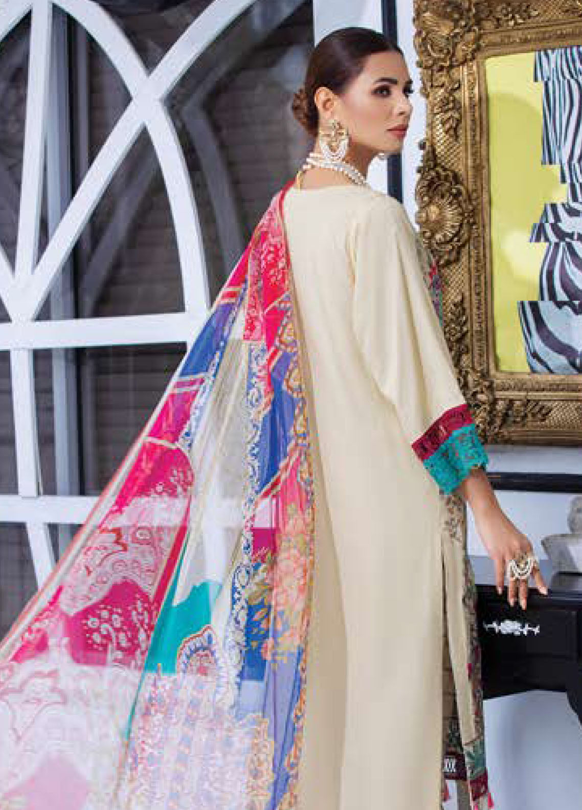 D#12 Jacquard Khuubru Luxury Emb Linen Collection 922