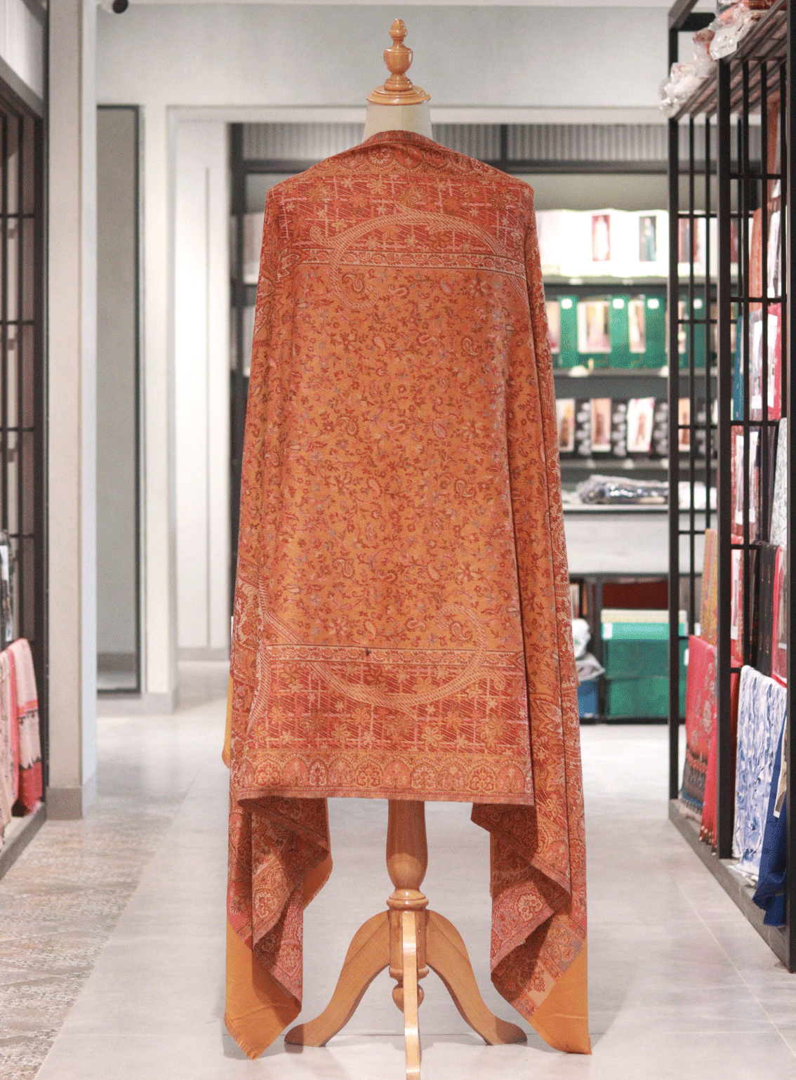 Royal Fashion Embroidered Woolen Shawl - RF23SH 3