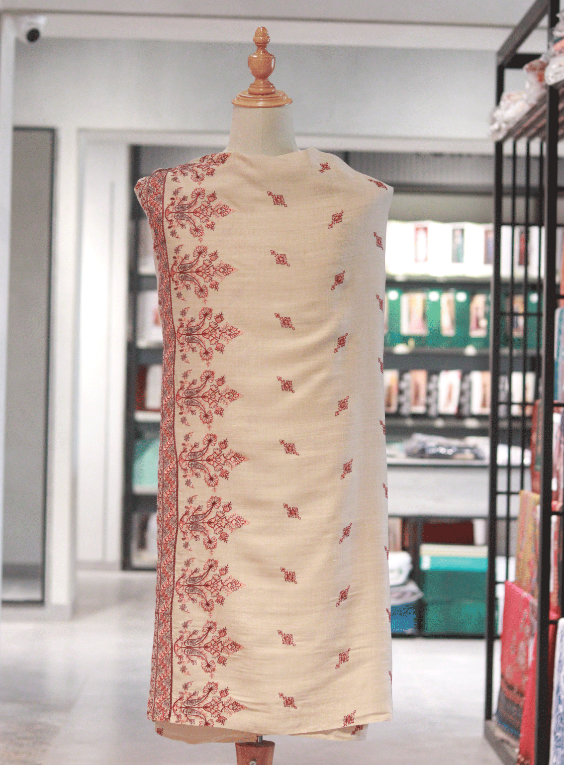 Royal Fashion Embroidered Woolen Shawl - RF23SH W623-P14