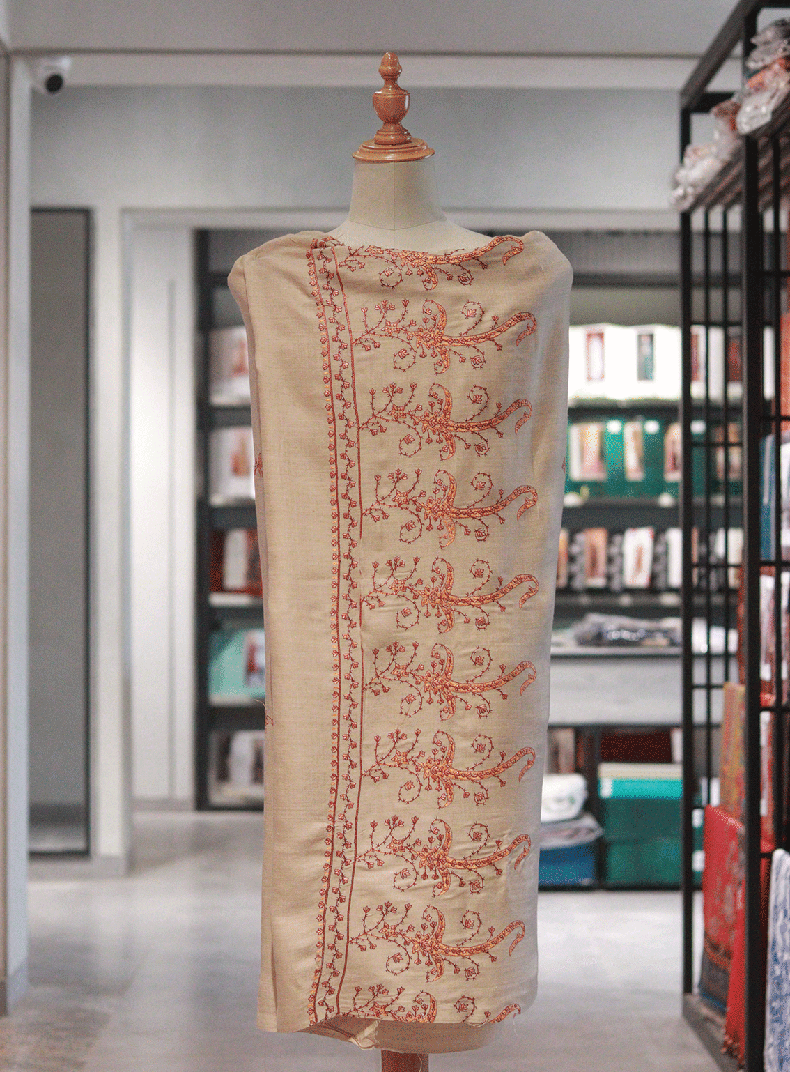 Royal Fashion Embroidered Woolen Shawl - RF23SH W623-P22