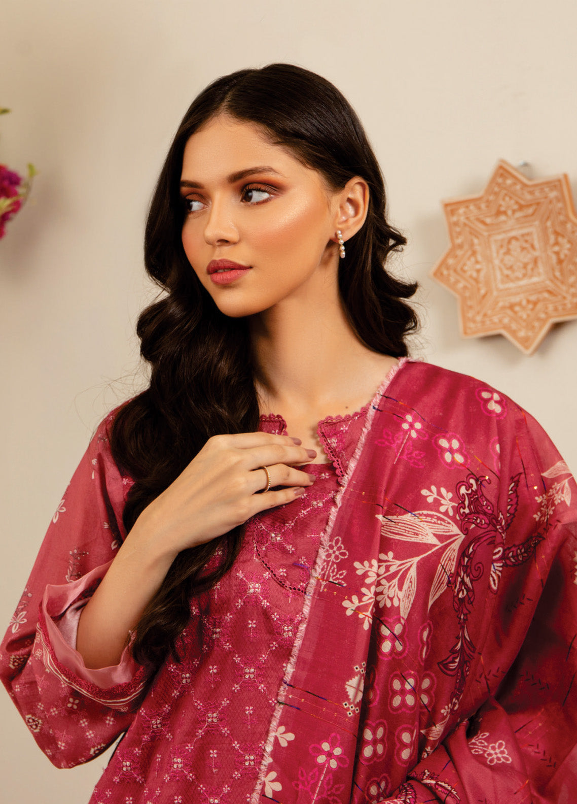 Sahl by Rashid Textile Luxury Embroidered Lawn 3 Piece Unstitched Suit RT24SL-7437