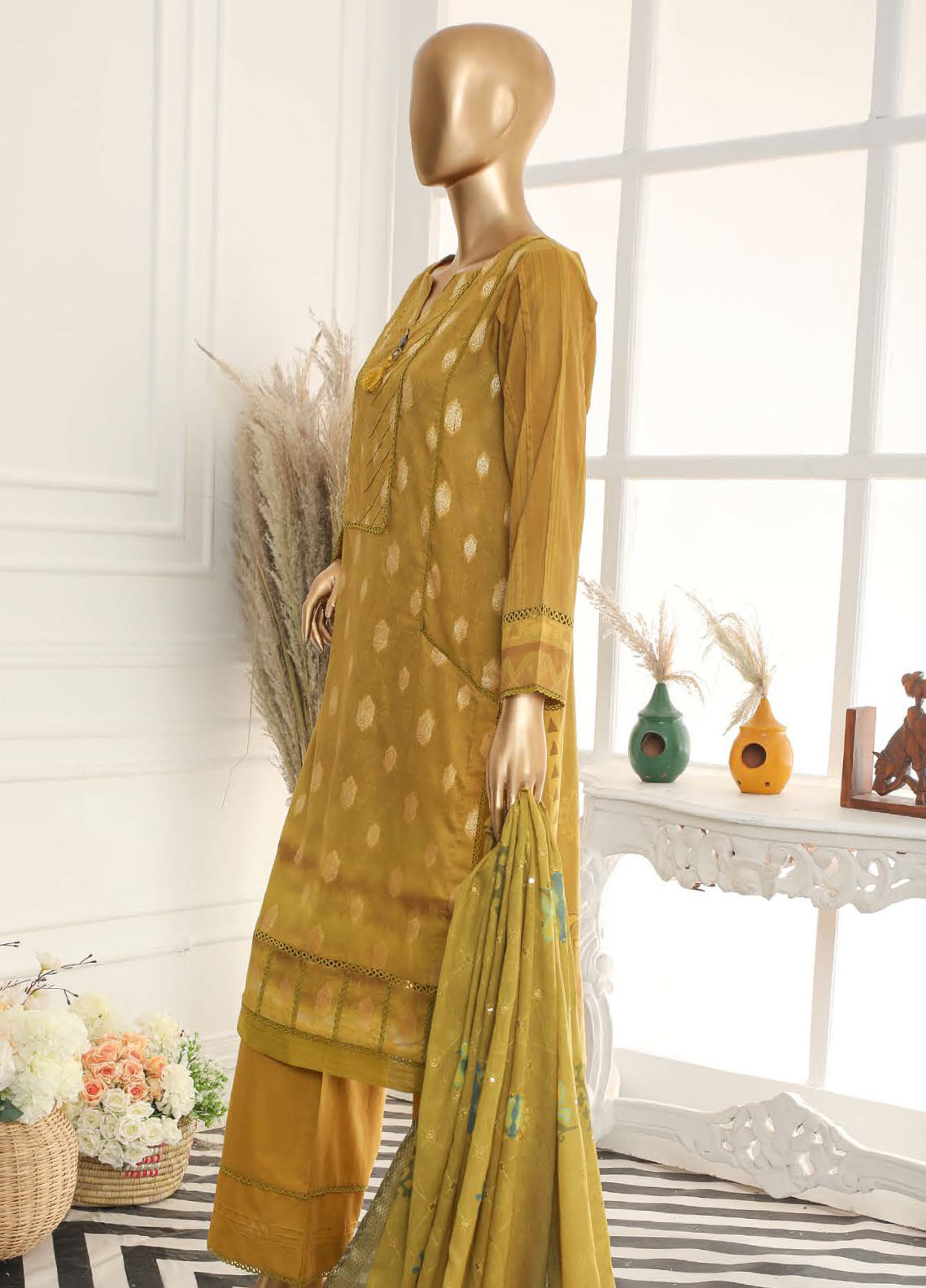 D#15987 HZ Diamond Nayab Emb Lawn Collection 123