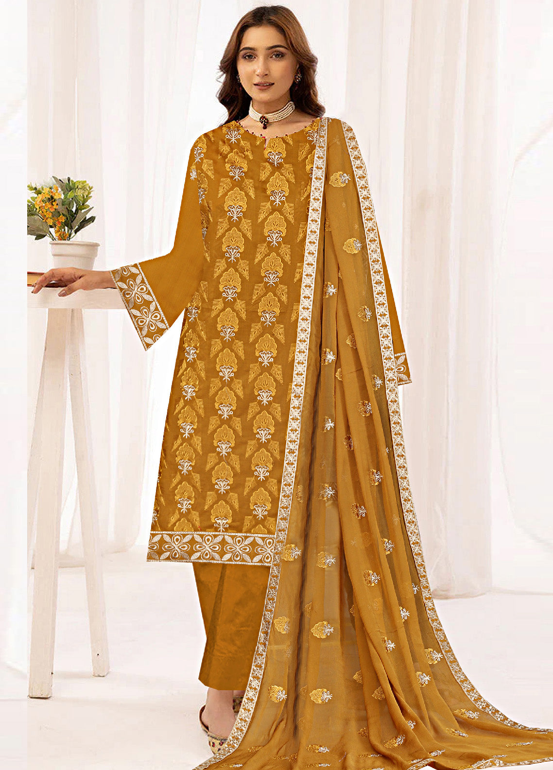 Taabina By Noor Fatima Embroidered Lawn Unstitched 3 Piece Suit - NF24TL NT-05