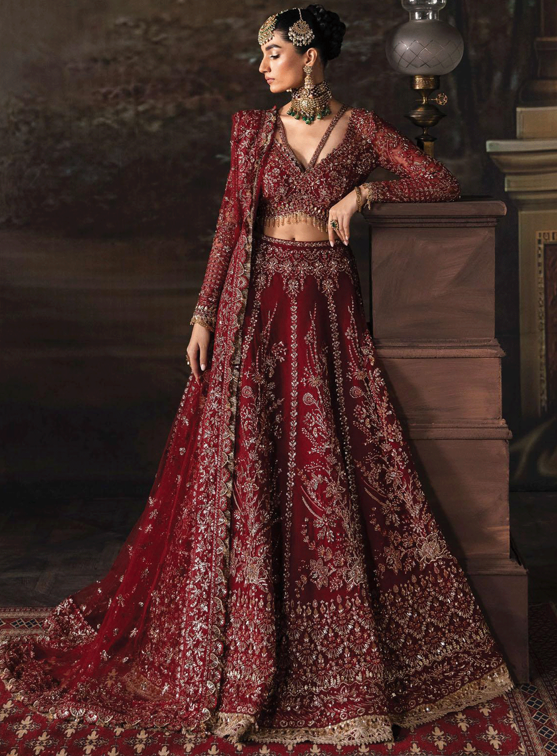The Brides Edit By Afrozeh Embroidered Net Unstitched 3 Piece Suit - AFR23BE AFB-V1-581 EMMALINE