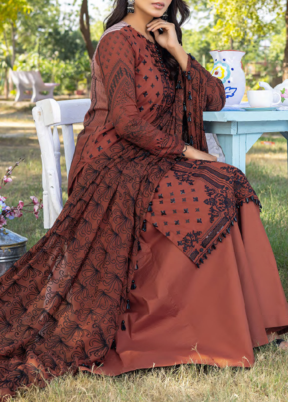 D#1095A Salitex Faustina Emb Festive Lawn Collection 223