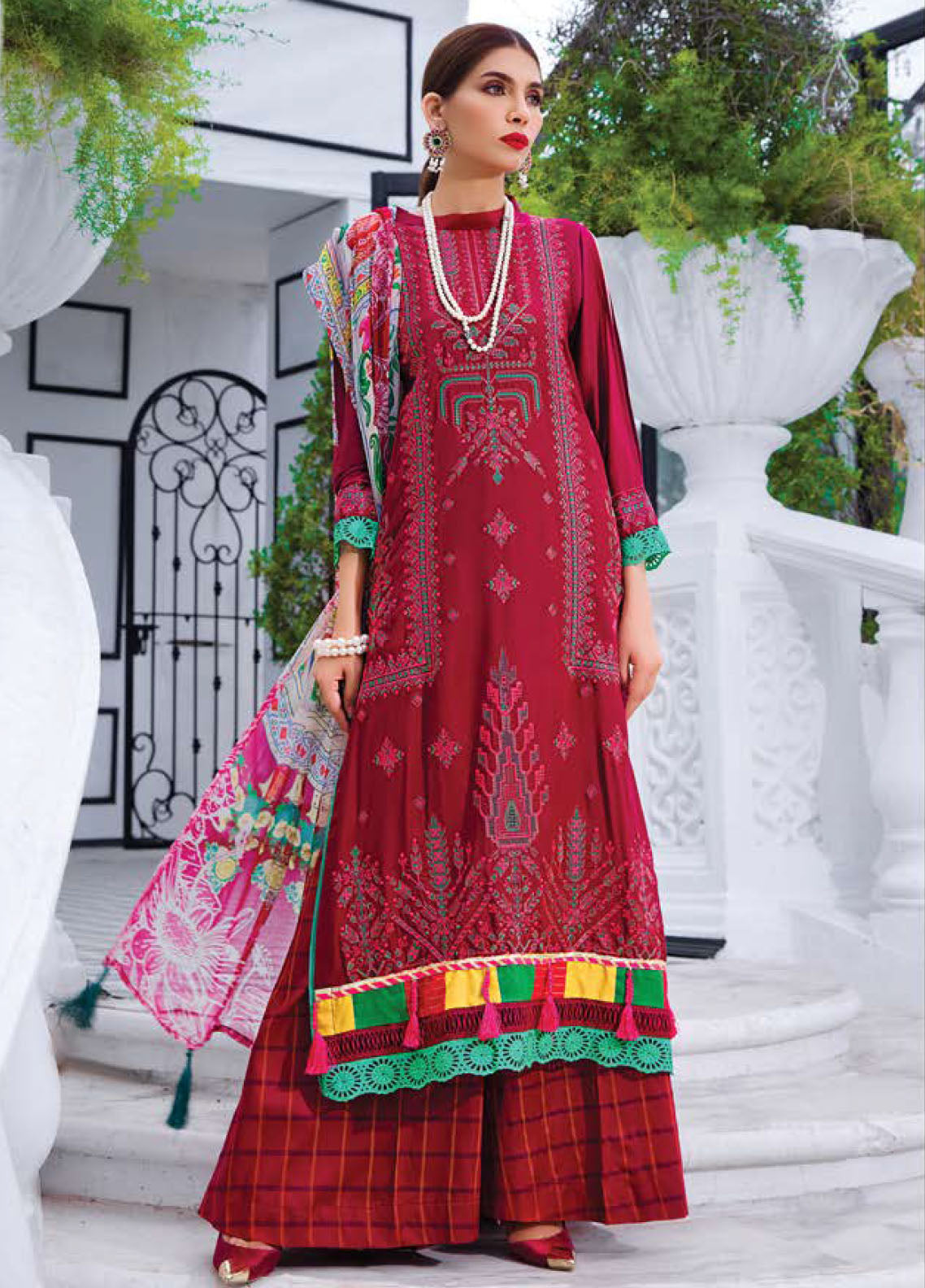 D#05 Jacquard Khuubru Luxury Emb Linen Collection 922
