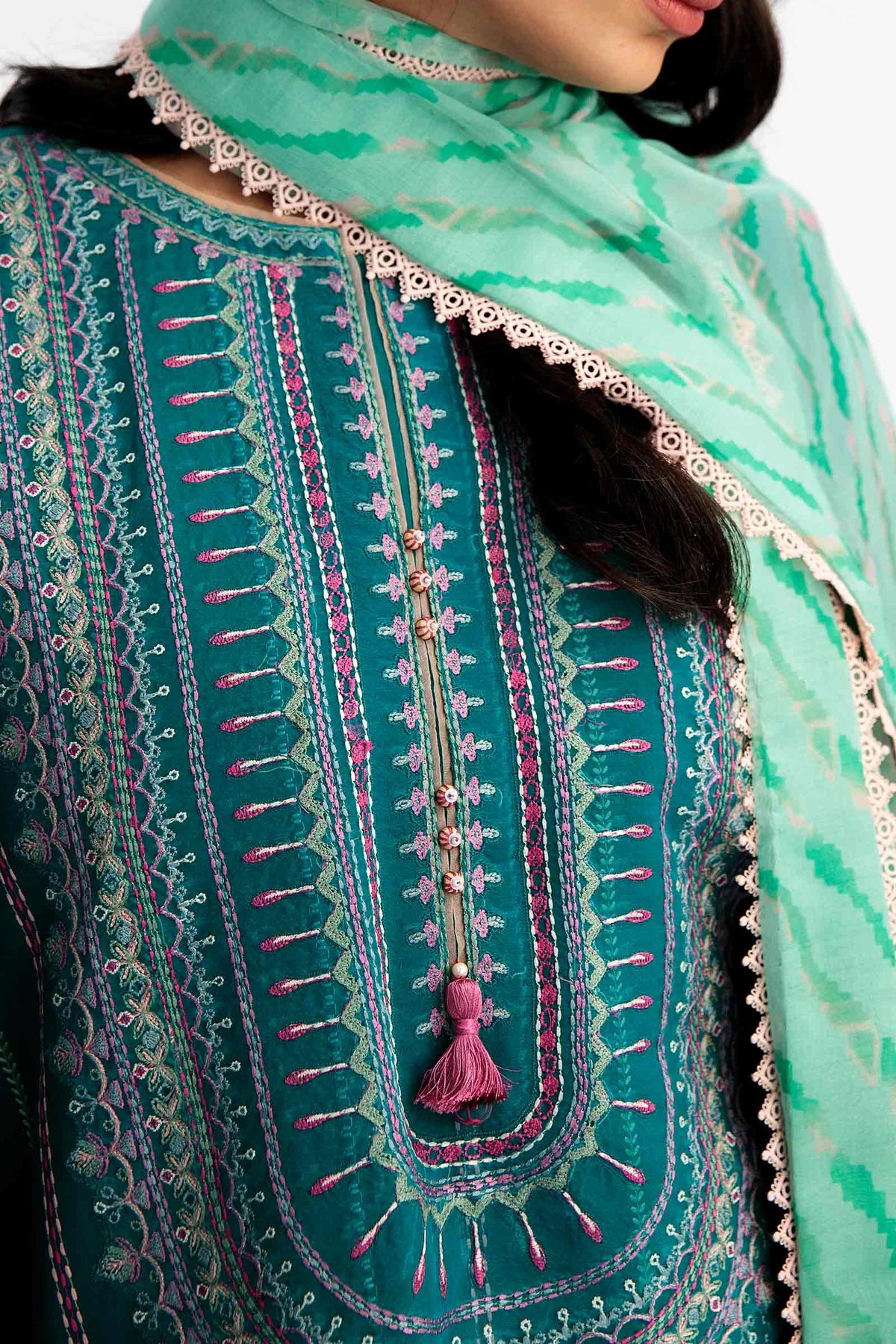 D#4A Zara Shahjahan Coco Emb Lawn Collection 223